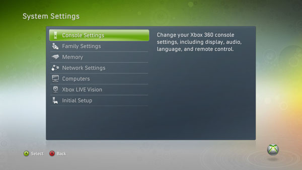 BWU Xbox 360 All Console Settings select.jpg