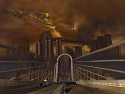 L'ennemi se trouve sur, et de l'autre côté du pont soldat!