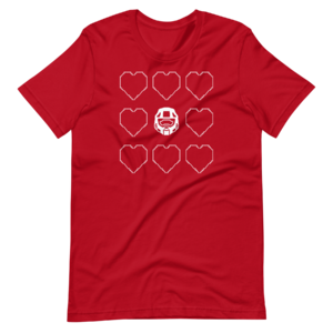 Halo Valentine's Heart Grid T-shirt.png
