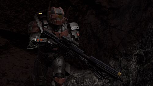 Halo Infinite, screenshot de August-099 possédant un M99 Stanchion.