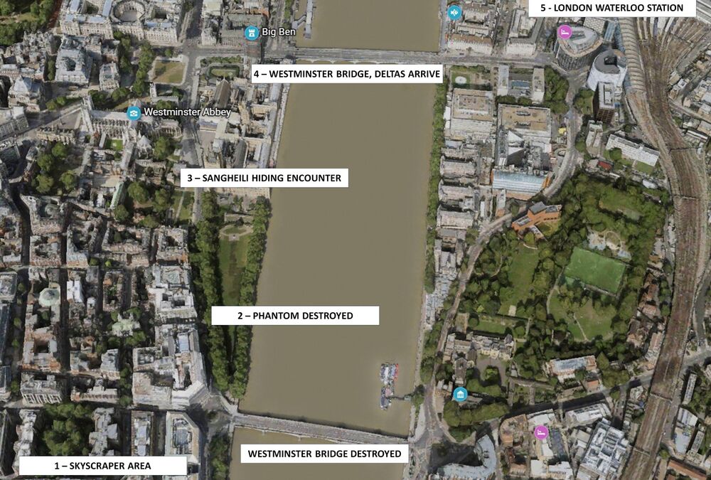 Map overview of London for the Waypoint Chronicle story London Calling