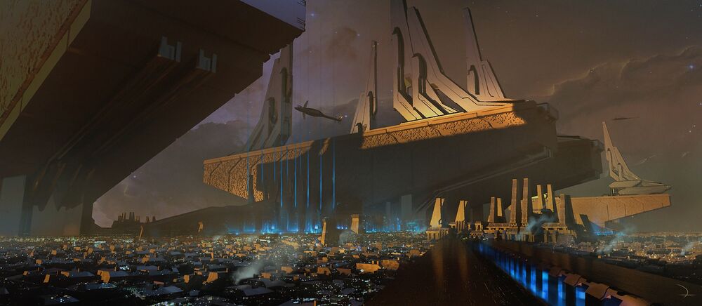 Art of an ancient Ancestor world somewhere in the Perseus Arm of the galaxy