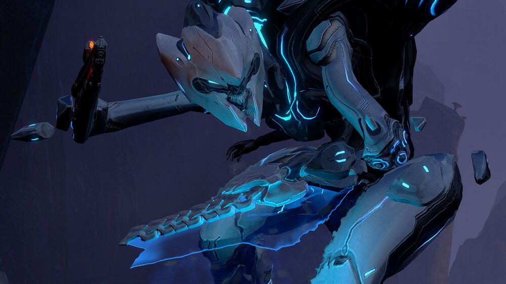 Halo 4 screenshot of a Promethean Knight