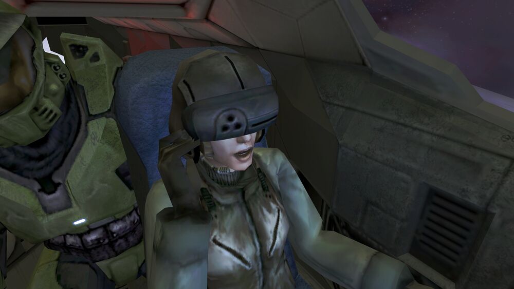 Halo: CE screenshot of Lieutenant Taylor