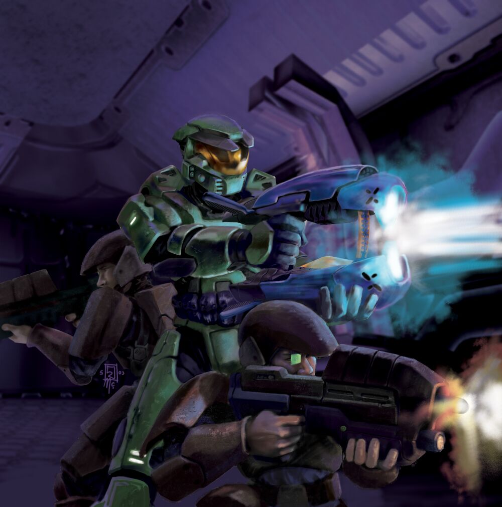 Cover art of Halo: First Strike illustrated by Lorraine McLees