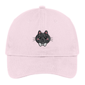 Halo Infinite Angry Kitty-Nice Kitty Emblem Embroidered Dad Hat (pink).png