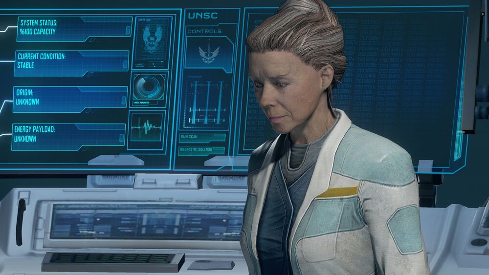 Halo 4 screenshot of Dr. Sandra Tillson